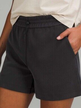 Lululemon Softstreme High-Rise Shorts Black Size 8 Running Gym Activewear
